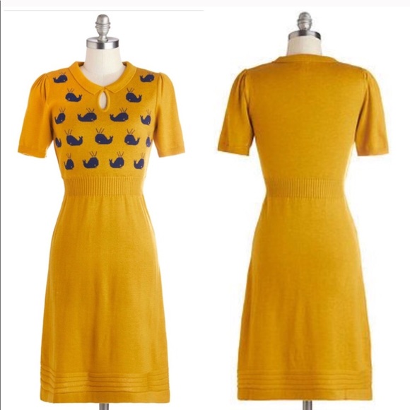 Modcloth Dresses & Skirts - Yumi Modcloth Knitwear Whale Print Dress